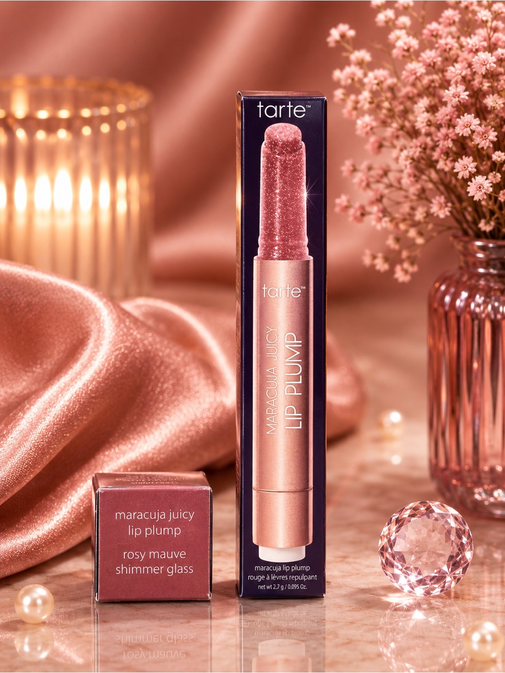 tarte Maracuja Juicy Lip Plump — Rosy Mauve Shimmer